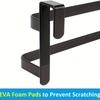 2-Tier Over-the-Cabinet-Door Towel Rack, Holder for Hand, Dish & Bath Towels. For Kitchen, Bathroom & Shower Door.
