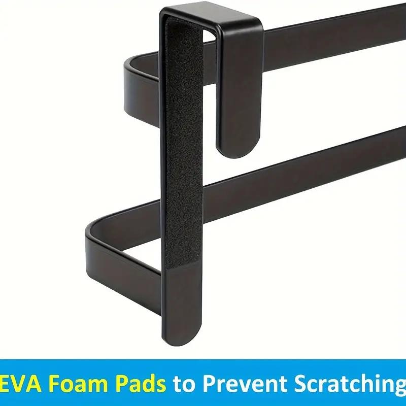 2-Tier Over-the-Cabinet-Door Towel Rack, Holder for Hand, Dish & Bath Towels. For Kitchen, Bathroom & Shower Door.