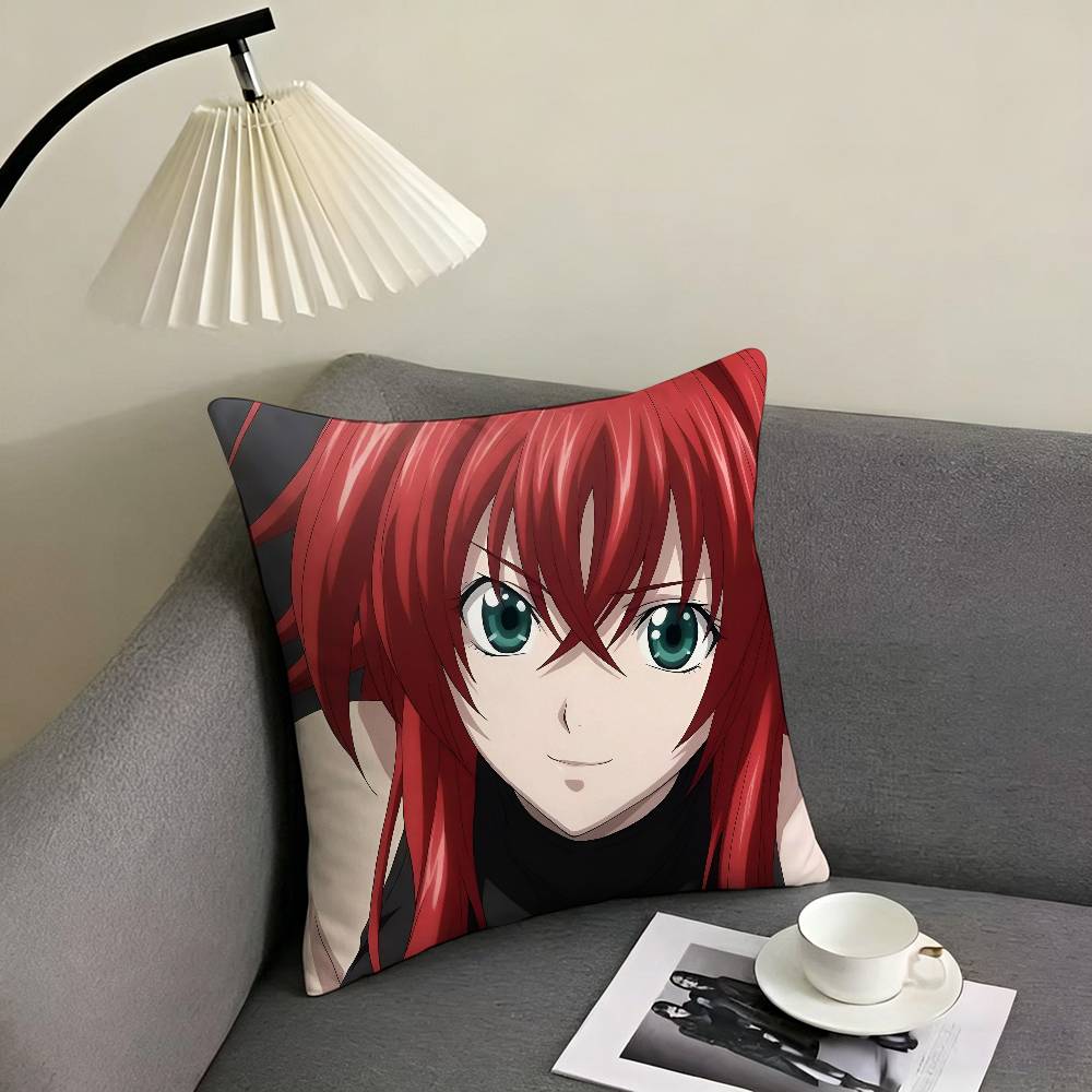 1pc Anime H-High School DxD Pillow Case Fashion Square Pillowcase Bedroom Sofa Room Ins Decoration Leisure