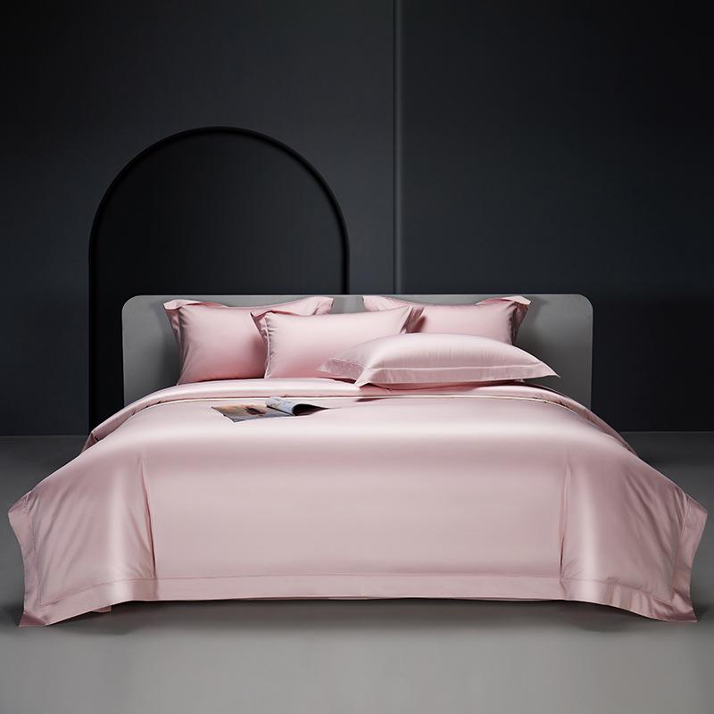 2025 High-End Long-Staple Cotton 160 Bed Sheet 4-Piece Set - Pure Cotton Duvet Cover & Fitted Sheet