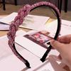 Simple Handmade Weaving Hair Accessories Fashion Crystal Head Hoop Hair Band Headband Headdress