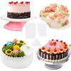 Set of 3 Plastic Cake Scrapers Set of 2 Silicone Bowl Scraper Dough Cutter Icing Smoother Tools Cake Decorating Supplies    0098