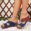 Fashion Women's Sandals Comfortable Wedges Heels Sandals Summer  Shoes Woman Heeled Slippers Women Summer Footwear Size 36-43