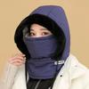 Winter Down Cotton Balaclava Ski Mask Warm 3-in-1 Beanies Cap Dustproof Windproof Pullover Cap Outdoor Skullies & Beanies
