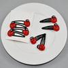 Yousheng 4Pcs Girl Hair Clips Ladybug Design Non-Slip Snap Hair Barrettes Kids Hair Pins Girls Red Hair Accessories