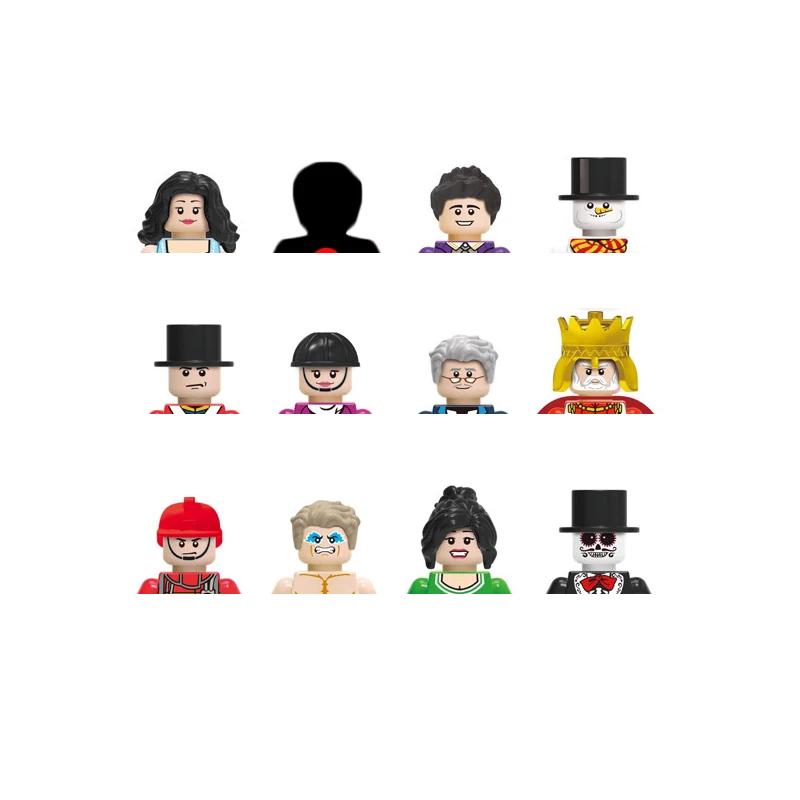 Non-Toxic City Characters Action Figures Building Blocks Policeman Teacher Fireman Occupation Mini Figurine Dolls Bricks Set Children Toys