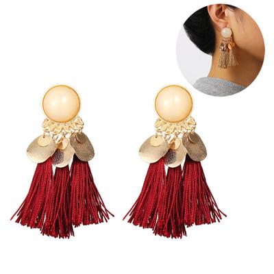 Bohemian Women Tassel Dangle Drop Ear Stud Statement Party Earrings Jewelry