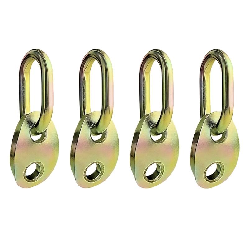 

4 Piece Engine Hoist Rings Heavy Duty Lifting Hooks Weatherproof Finish For Automotive Motorcycle Repair And Maintenance 1