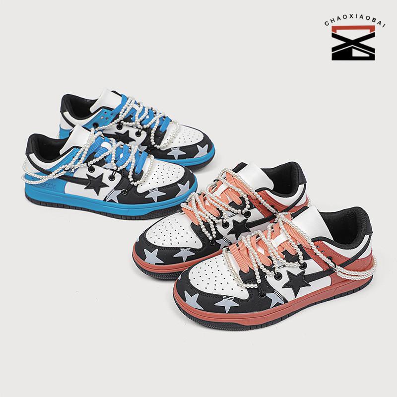 

CHAOXIAOBAI Pearl Board Shoes 2023 Spicy Girls Wear Маленькая спортивная обувь Женская модная обувь Студентская уличная женская обувь в стиле ретро