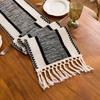 Bohemian Table Runner Striped Table Runner with Tassels Rustic Fringed Table Runner for Home Farmhouse Dining Table Decor