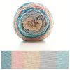 6pcs Gradient Chunky Yarn for Cushions Acrylic Yarn Bundle (600g) - Extra Thick Multicolor Ombre Crochet Yarn for Pillow Covers DIY Knitting Projects