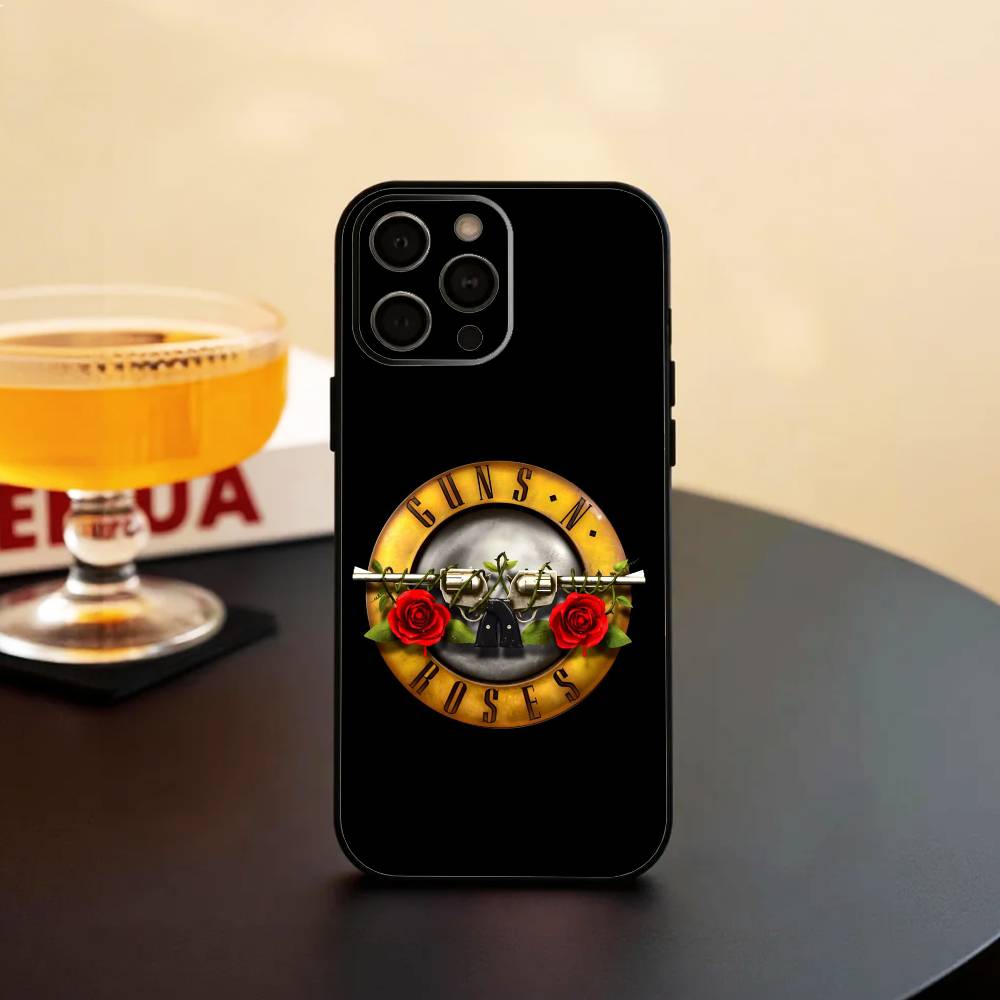 BAND G-Guns N' Roses Phone Case Silicone Soft For IPhone 17 16 15 14 13 12 11 X XR Plus Pro Max Plus