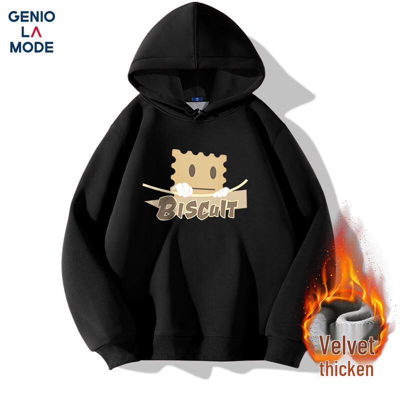 

GENIOLAMODE Men s Heavyweight Fleece Hooded Sweatshirt M