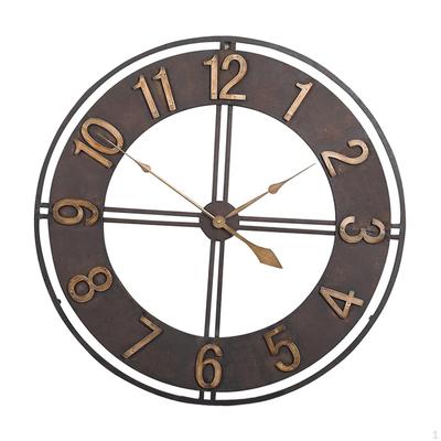 Round Wall Clock Art Decorative Decor for Office Study Room Studio Bedroom
