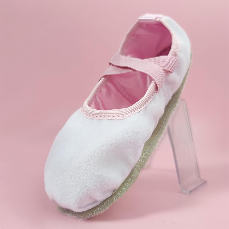 Velvet-Lined Winter Ballet Cat Paw Shoes for Kids - Cozy Dance Footwear