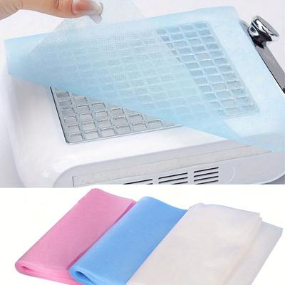 100pcs Nail Art Dust Collector Filters - Professional Manicure Machine Dust Absorption Sheets, Efficient Nail Studio Accessory, Easy To Use & Clean