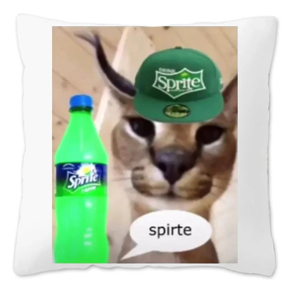 Capa de Almofada Meme Fofo Floppa 40x40 Decoração de Casa Dakimakura Engraçada Gato Caracal Capa de Almofada para Sala de Estar Housse De Coussin