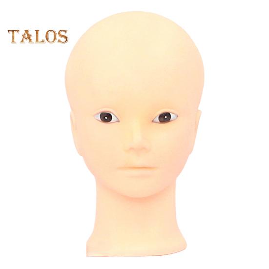 

Профессиональная женская голова манекена для практики макияжа, лысая голова манекена с хорошим эффектом отображения для обучения макияжу, наращивание ресниц и парик B