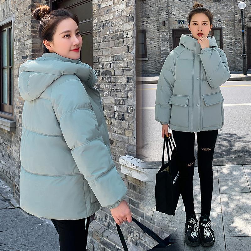 Padded clothes women's winter clothes new down padded clothes women's loose hooded short thickened women's padded jacket