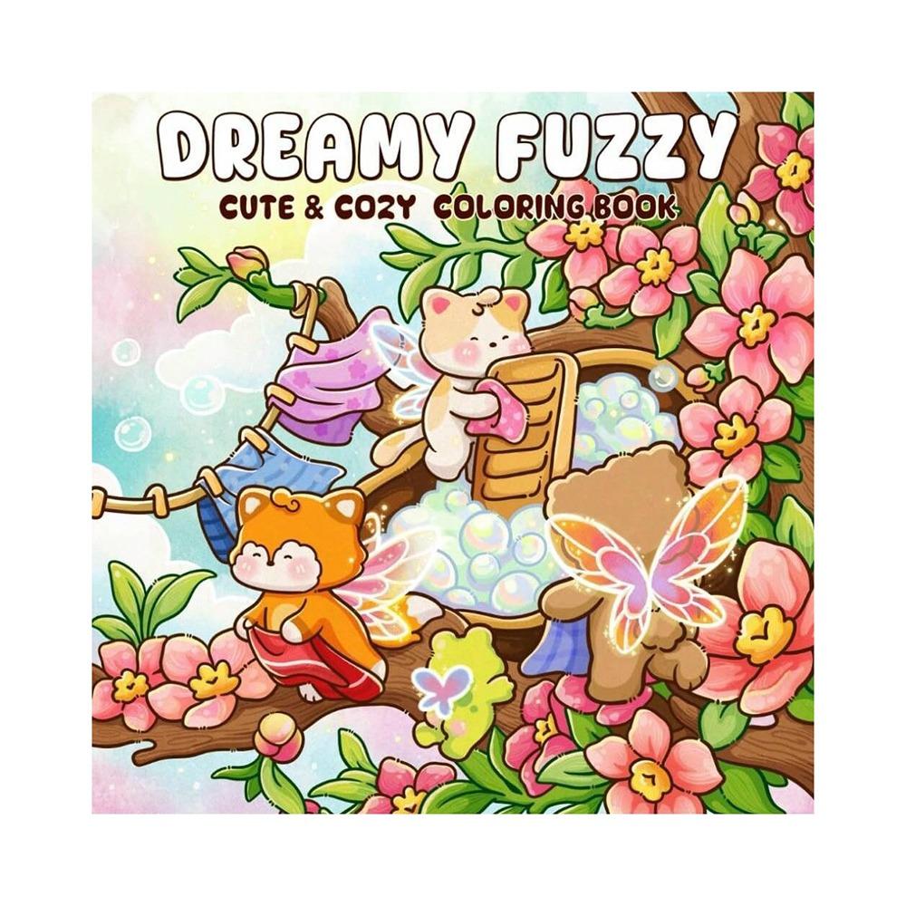 Educational Coloring Book Cartoon Doodles Book Cute Paperback  for Adults And Teens