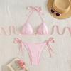 1011 new European and American swimsuit female sexy slim backless strap lace triangle bag bikini bikini