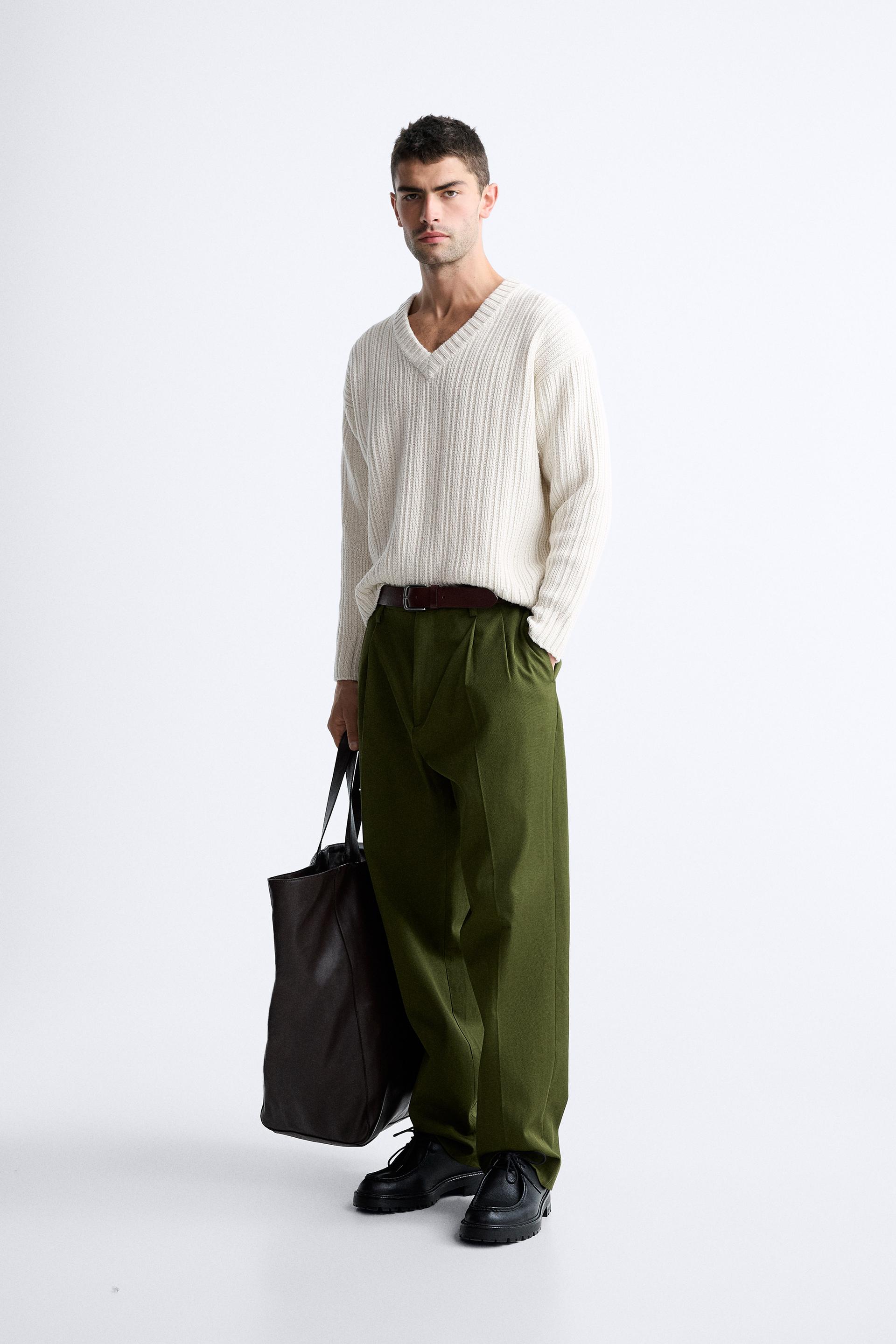 

СВИТЕР С РЕБРИЧНОЙ ТЕКСТУРОЙ