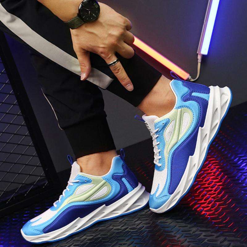 Frühling Herbst Neue Herren-Sneaker Laufschuhe mit weicher Sohle Mode Studenten Sportschuhe Freizeit-Schuhe Allrounder Herrenschuhe