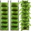 Vertical Garden Planter: Multi-layer Wall-mounted Plant Bag for Balcony Decoration.