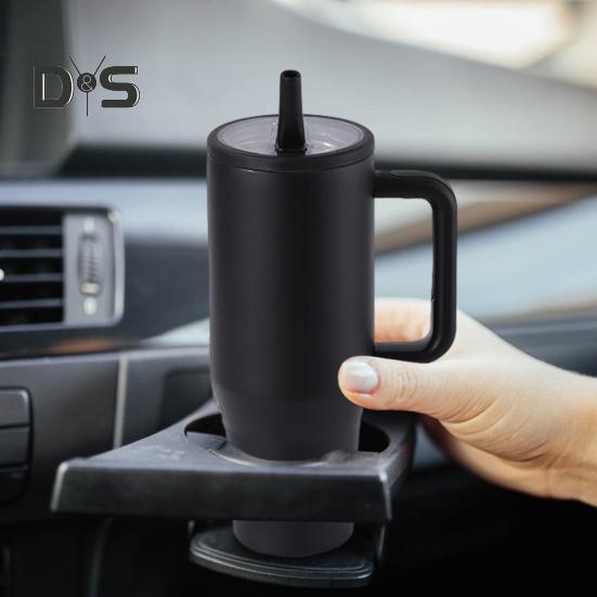 40 Oz Termiczny Kubek Ze Stali Nierdzewnej z Słomką Flip Szczelny Izolowany Kubek Podróżny z Uchwytem Do Domu, Biura, Samochodu