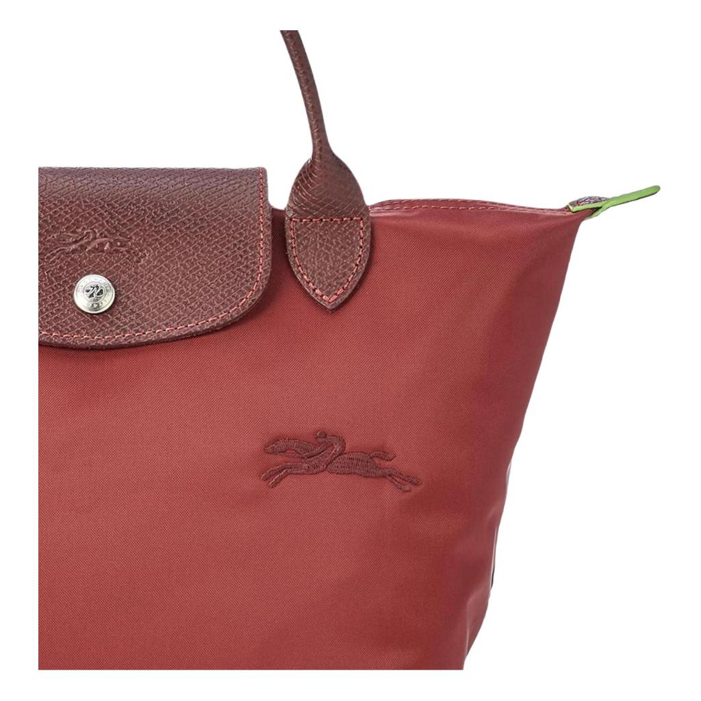 Longchamp Le Pliage Logo PU Tote Bag Small Women Tote Bags Pomegranate 1621919P98