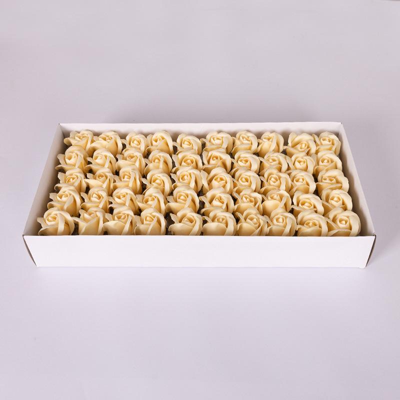 50Pcs/Box Soap Roses Romantic Wedding Valentine'S Day Diy Gift Home Decoration Party Flower Decor Supplies