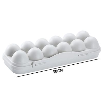 Boîte de Rangement pour Œufs à 12 Compartiments Contenant à Œufs en Plastique Porte-Œufs de Cuisine Boîte de Protection pour Réfrigérateur Camping Pique-nique Randonnée Voyage