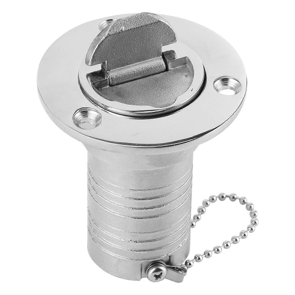 Boat Yacht Caravan Marine Fuel Deck Fill Filler 38mm - Keyless Lid, 316 Stainless Steel
