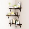 Xiayou 4-Tier Wall-Mounted Corner Shelf with Towel Bar