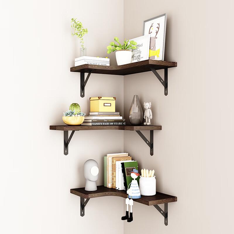 Xiayou 4-Tier Wall-Mounted Corner Shelf with Towel Bar