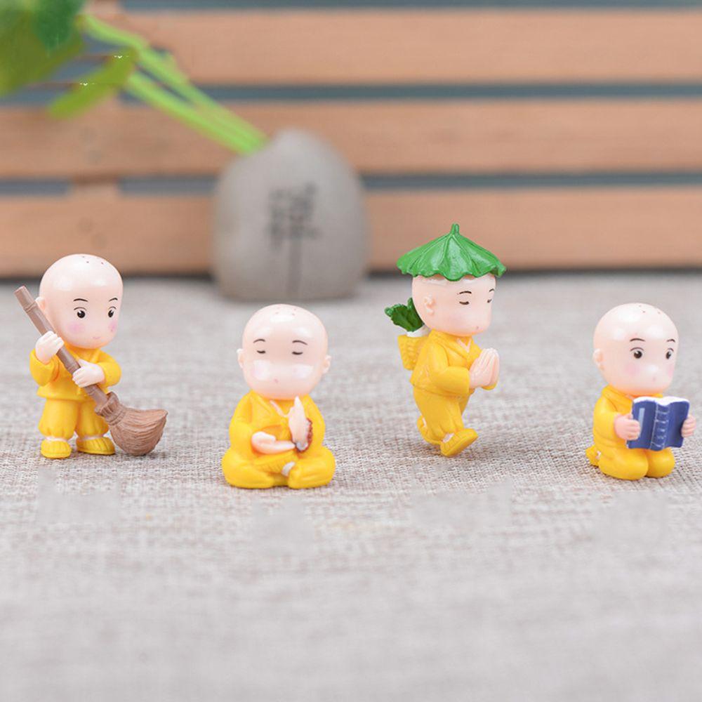 Micro Landscape Monk Figurine Buddha Statue Miniature Samanera Chinese Style Micro Landscape Monk Figurine Buddha Statue Miniature Samanera Chinese Style