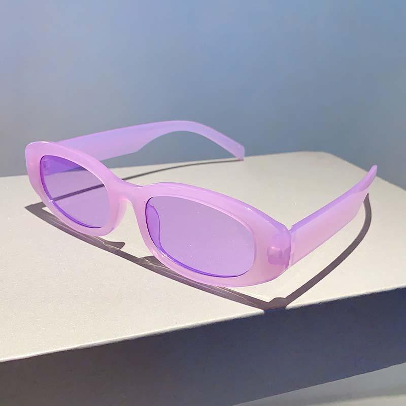 Luxury Brand Designer Oval Sunglasses Women For Men Vintage Fashion Sun Glasses Trend Punk Pink Candy Color Hip Hop Shades Uv400