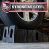 2pcs Car Ramps Heavy Duty Durable Plastic Car Ramp Car Vehicle Truck Threshold Ramp Kit Car Maintenance Ramp