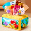 Montessori Baby Tissue Box Towel Soft Cloth Toys Toddler Finger Exercise Educational Learning Activity Sensory Plush Toy for Kid