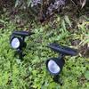 Solar Landscape Spotlights RGB Colorful Gradient Lighting IP4 Waterproof Outdoor Wall Lights for Garden Decor