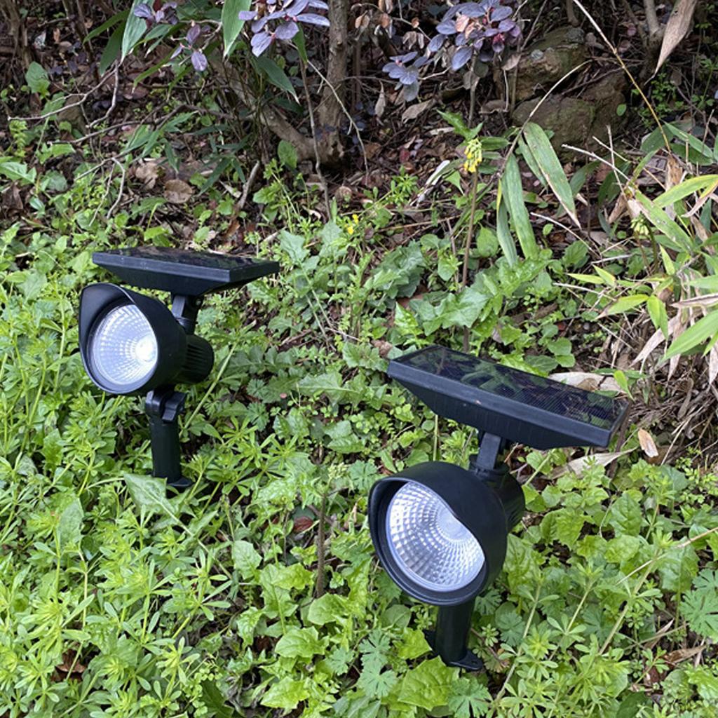 Solar Landscape Spotlights RGB Colorful Gradient Lighting IP4 Waterproof Outdoor Wall Lights for Garden Decor