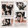 GRAXIA Cabaret Midi Hostess Floral Black x Floral Size M Dress, Dress, Sleeveless, Cache-Coeur, Dress, Hostess, Club, Lounge, Print, Slit,