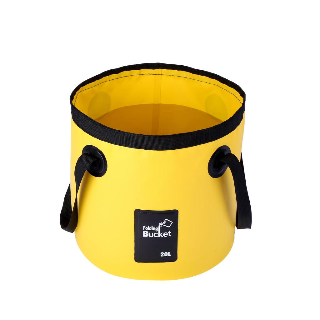 Multipurpose Outdoor PVC Folding Bucket for Water Storage, Fishing, Car Wash, and More