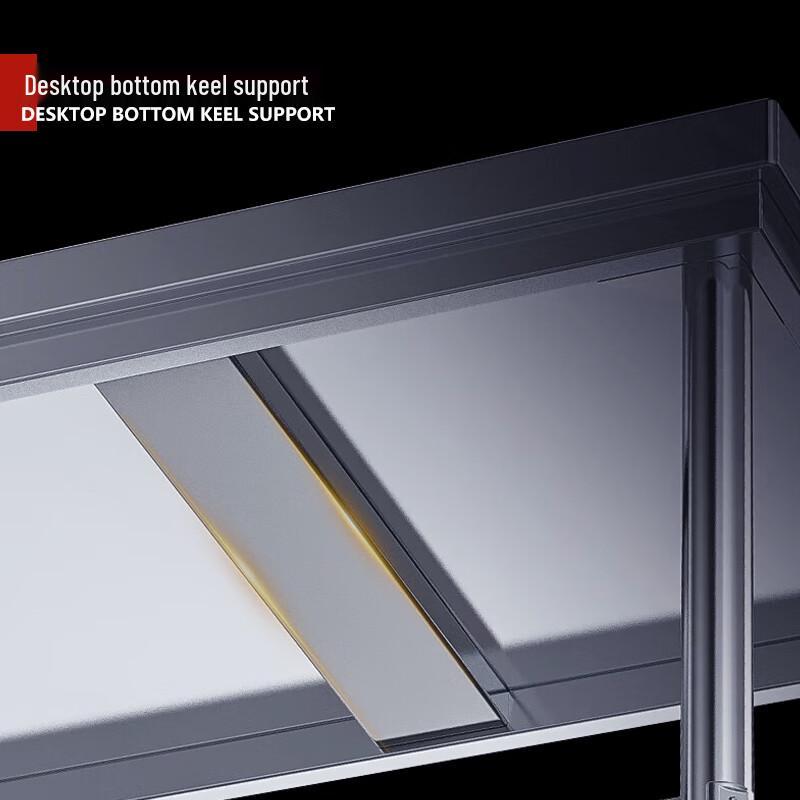 XISENCHU Double-Layer 304 Stainless Steel Commercial Work Table