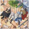 Fantasy Adventure Hero Party Tapestry Flat Print Anime Elf Girl Wall Art For Bedroom Dorm Aesthetic Room Decor Gift