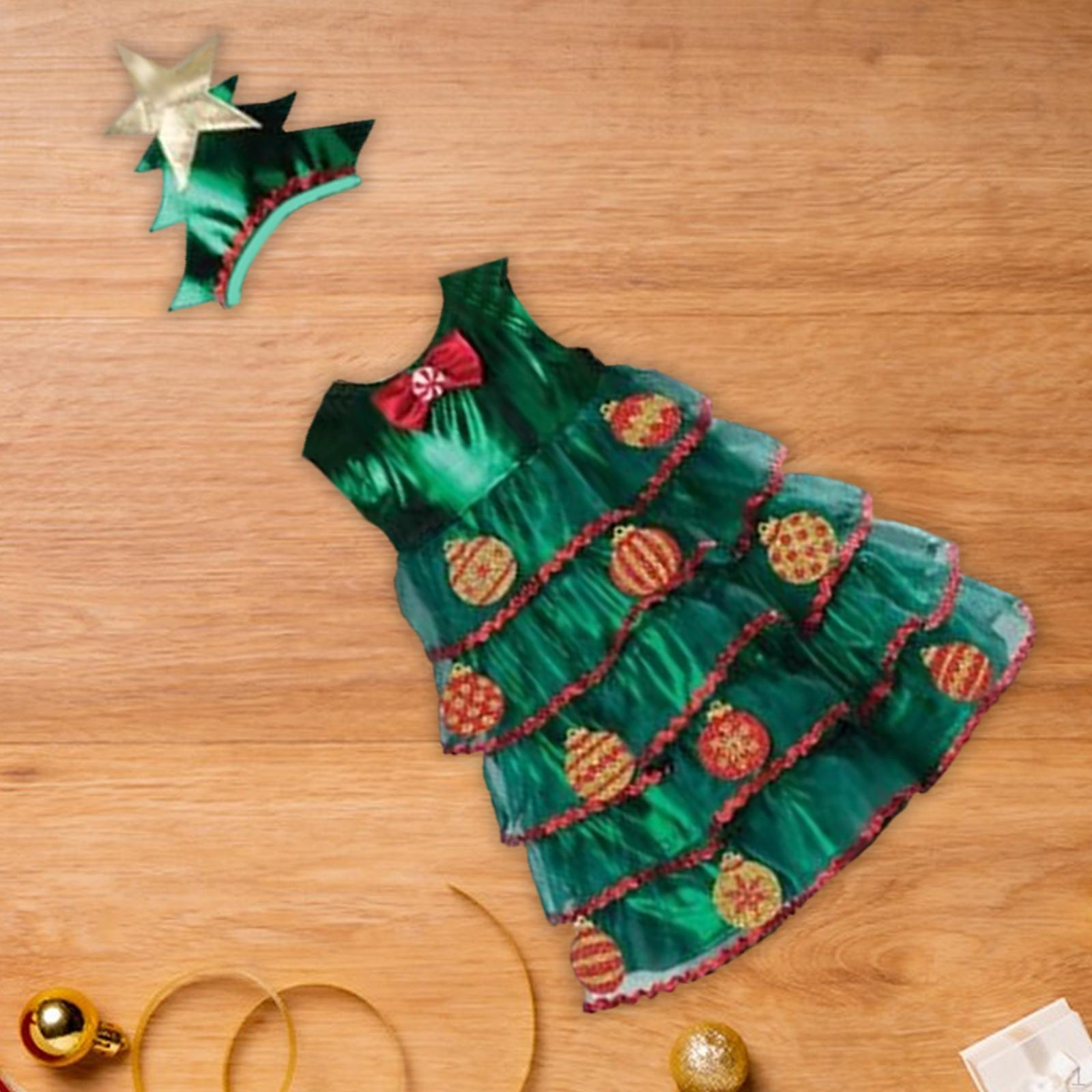 

Детский костюм елки, платье с декором в виде шляпы, нарядное для праздников 100 cm