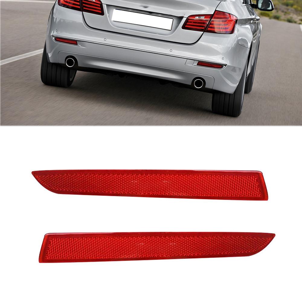 For BMW 5 Series F10 F18 Sedan 2014 2015 2016 2017 Car Rear Bumper Reflector Brake Light Accessories 63147318555 63147318556