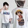 Summer New Arrival One Piece Pattern Tshirt unisex anime print casual shortsleeved fashionable streetwear top Y2K style
