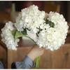 PARTY JOY 12PCS 15.4In Artificial Hydrangea Silk Flowers Bouquet Faux Hydrangea Stems for Wedding Centerpieces Home Decor (White,12pcs)