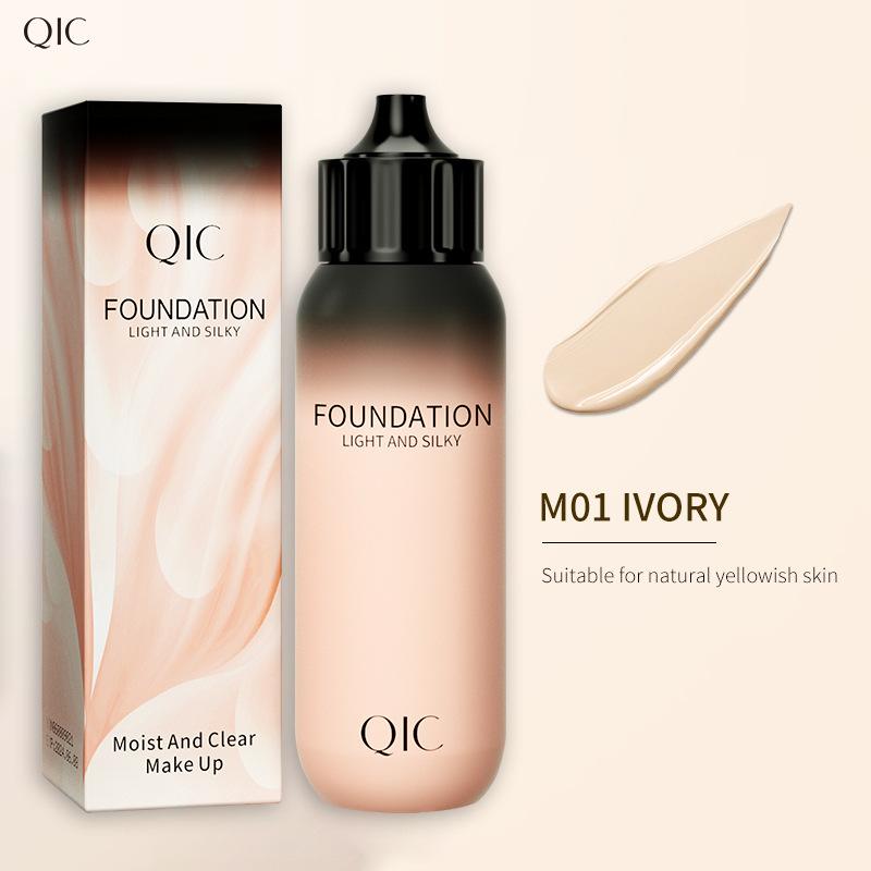 QIC Small Bottle Concealer Foundation, увлажняющий, прозрачный, водостойкий, естественно осветляющий, приятный для кожи BB-крем 01